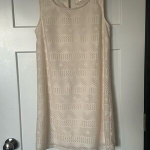 Xhilaration Cream Geometric Mini Dress